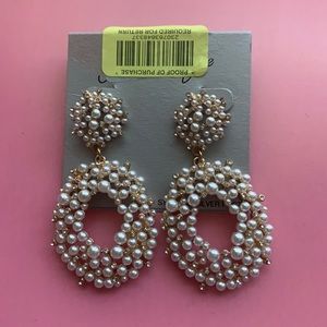 Statement Pear drop Cluster Earrings
